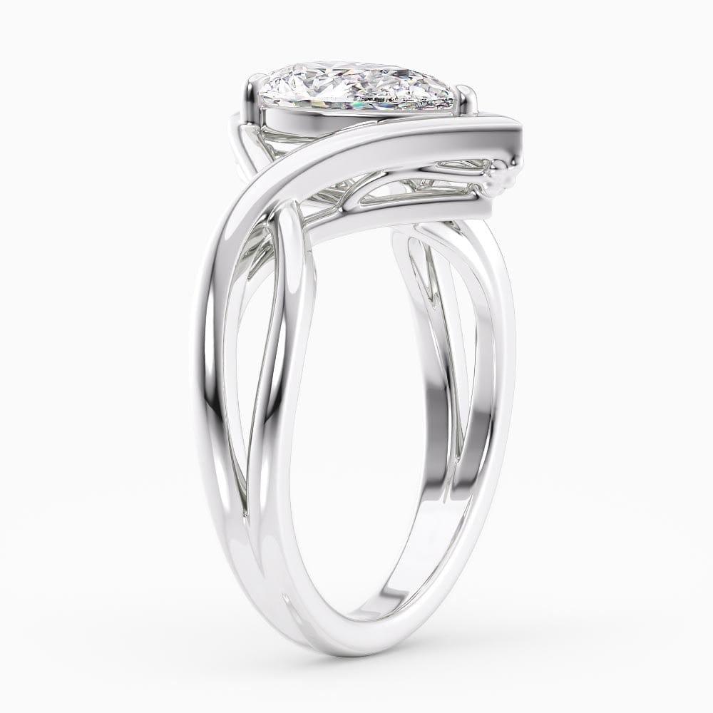 Tayla Twist Shank Lab Grown Diamond Engagement Ring