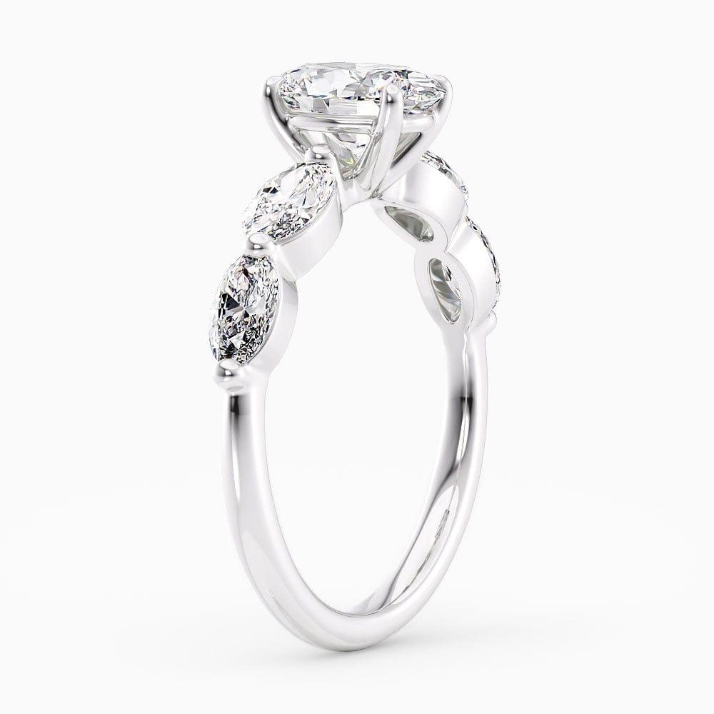 Violet Shared Prong Lab Grown Diamond Engagement Ring