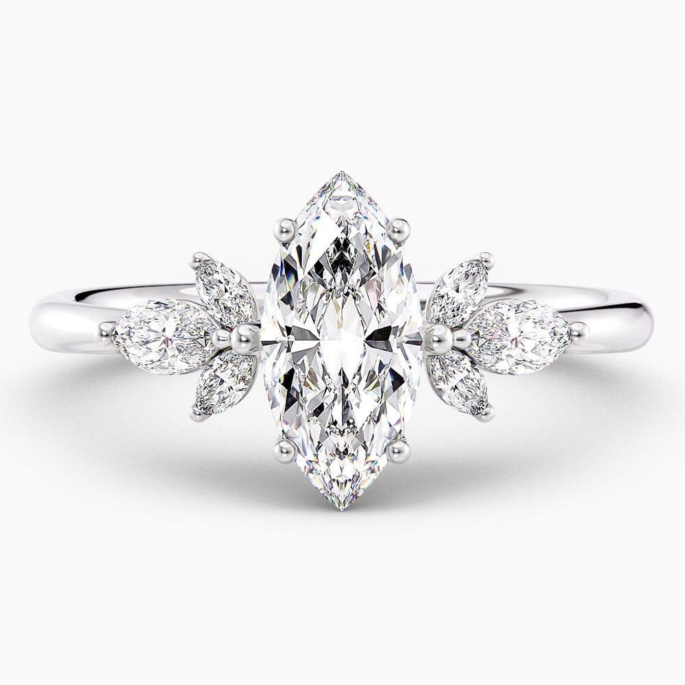 Xena Cluster Lab Grown Diamond Engagement Ring