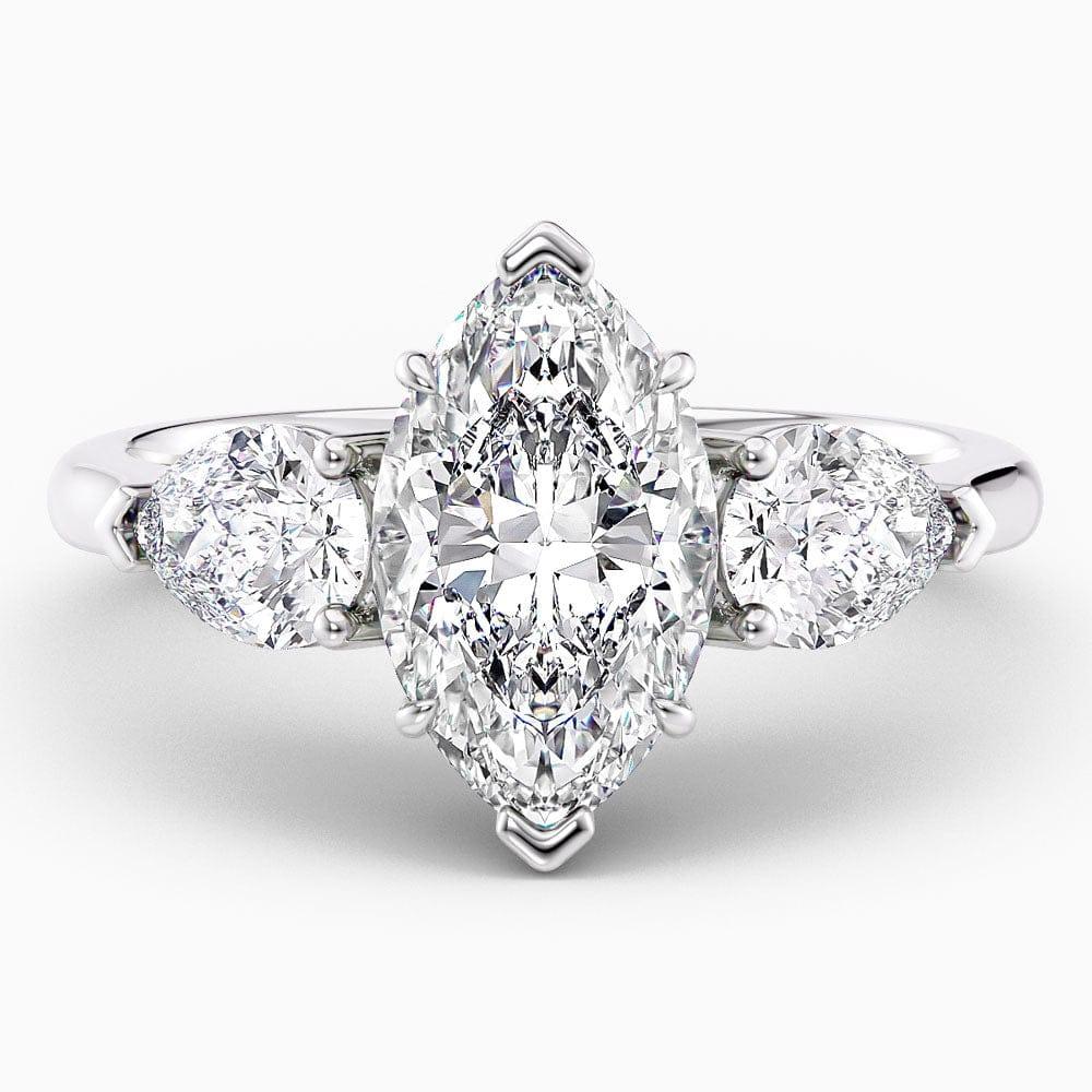 Tinsley Three Stone Lab Grown Diamond Engagement Ring - Featured Image