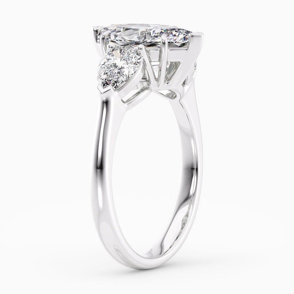 Tinsley Three Stone Lab Grown Diamond Engagement Ring