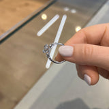 2.20 Carat Round Cut Snowdrift Lab Grown Diamond Engagement Ring