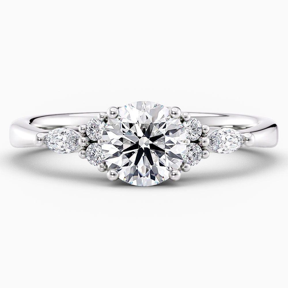 Layla Cluster Lab Grown Diamond Engagement Ring - Featured Image